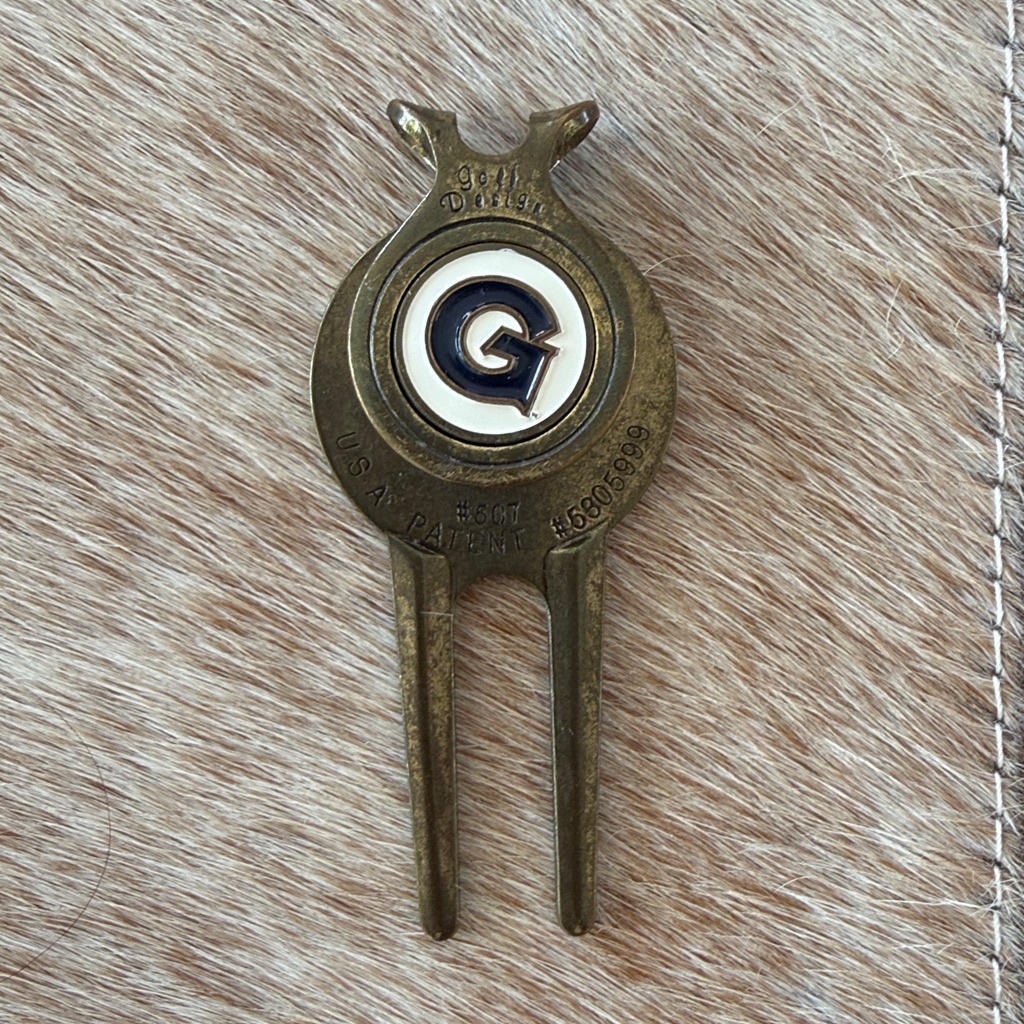 Vintage Antique Brass Golf Divot  Golf Design